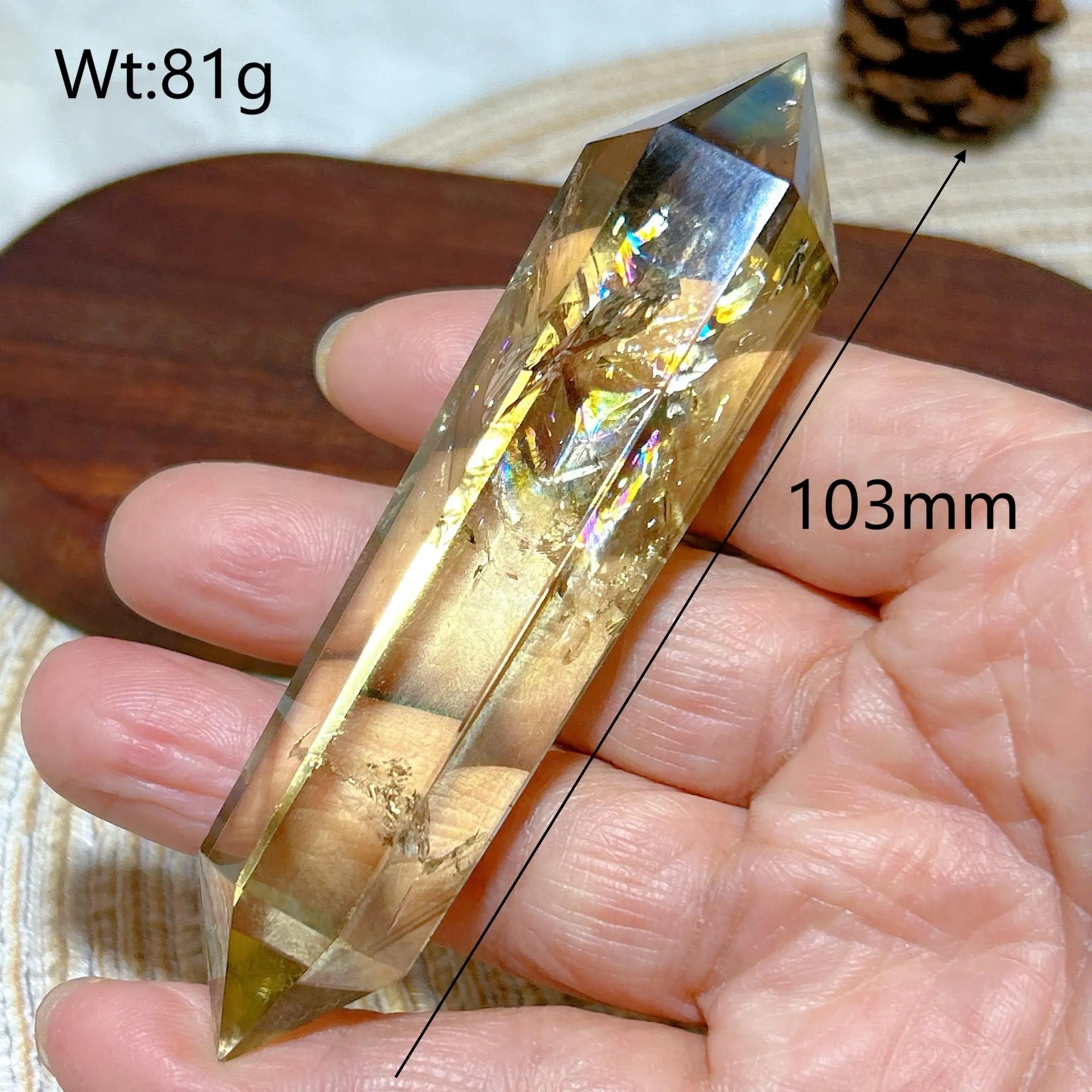 Smoky Citrine Double Tower Crystal