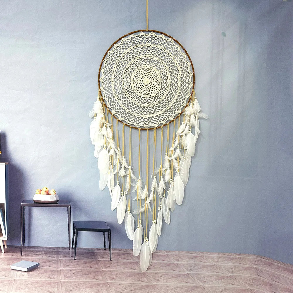 Feather & Reverie Large Boho Dreamcatcher