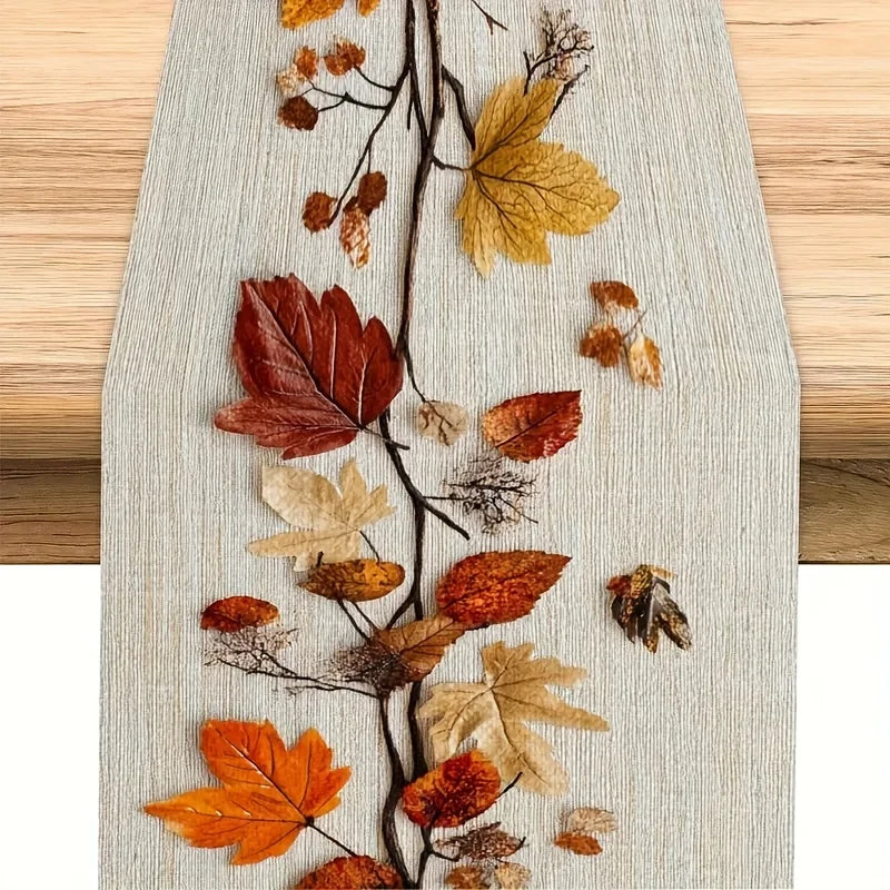 Autumn Leaves & Vines Table Runner