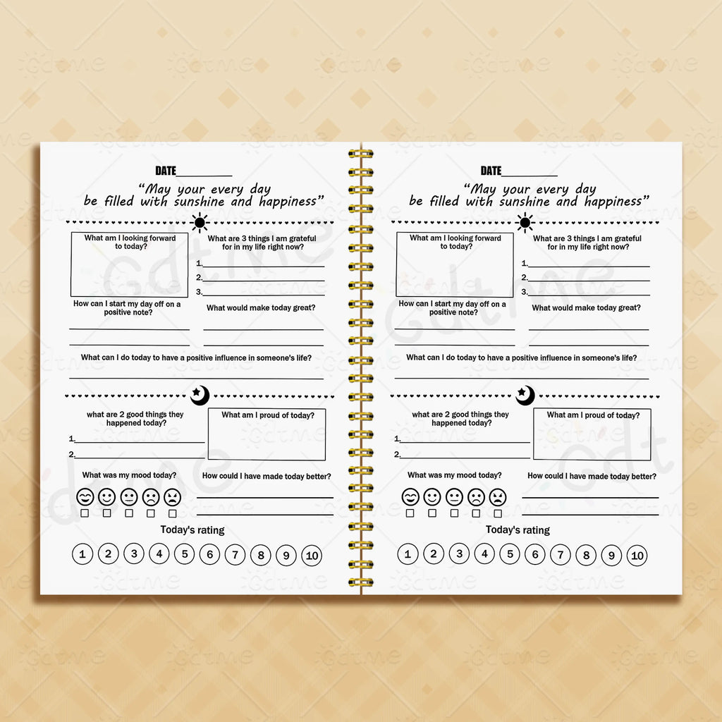 Emotional Journal | Adult Mental Health Planner, Wellness Workbook & Self-Care Tracker