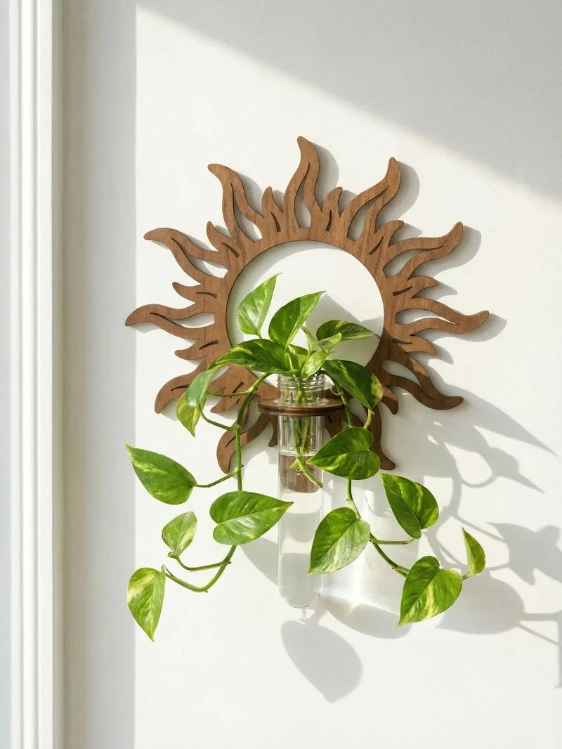 Wooden Wall Propagation Station | Sun, Jellyfish & Lantern