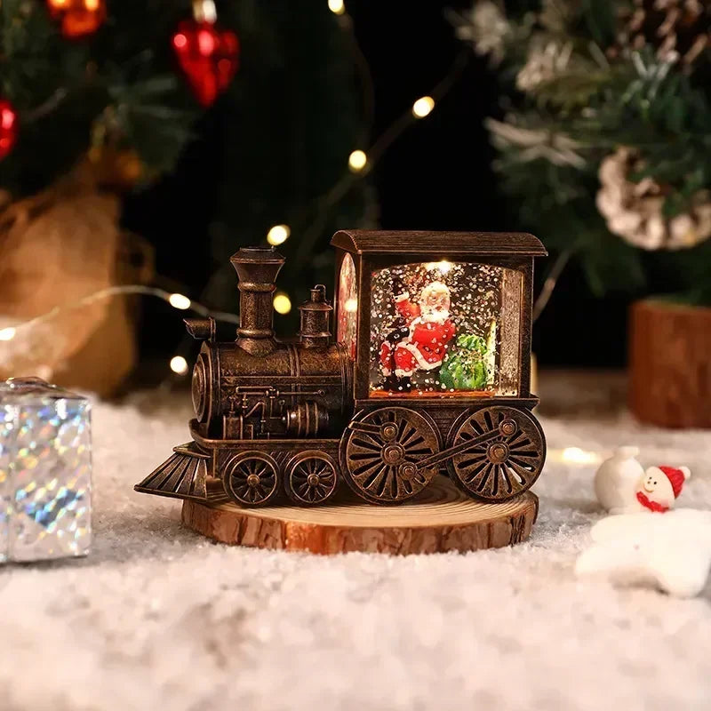 Light-Up Christmas Scene Decorations | Trains & Phone Booths
