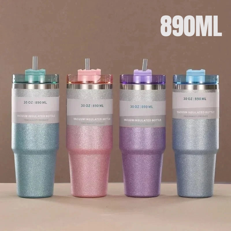 Shimmer Ombre Insulated Tumbler with Straw | 30 oz