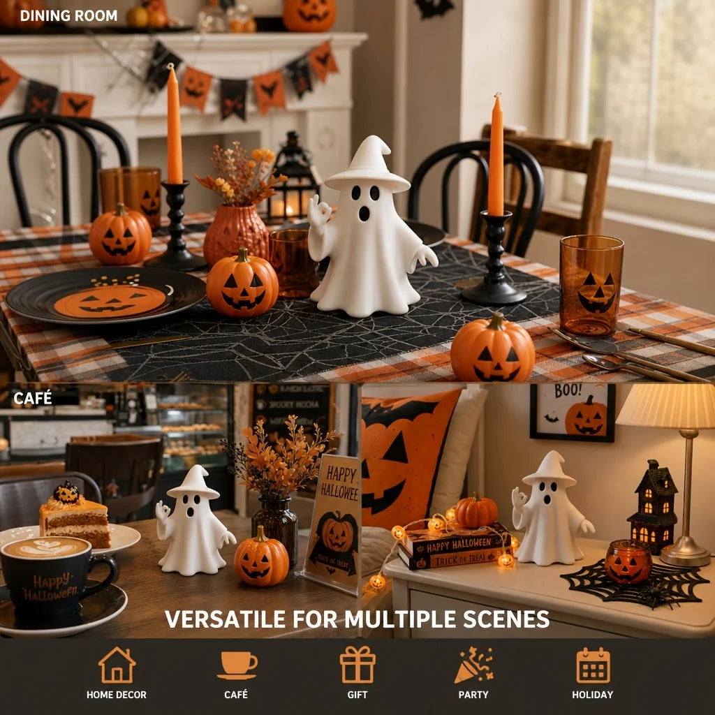 OK Ghost 3D Figurine | Funny Halloween Decor Ornament
