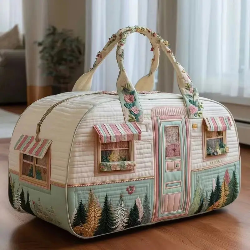 Quilted Travel Duffle Tote Bag | 30 Styles | Beach, Gym & Hiking