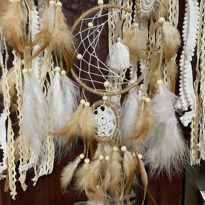 Boho Handmade Dreamcatcher Set — 5 Pieces