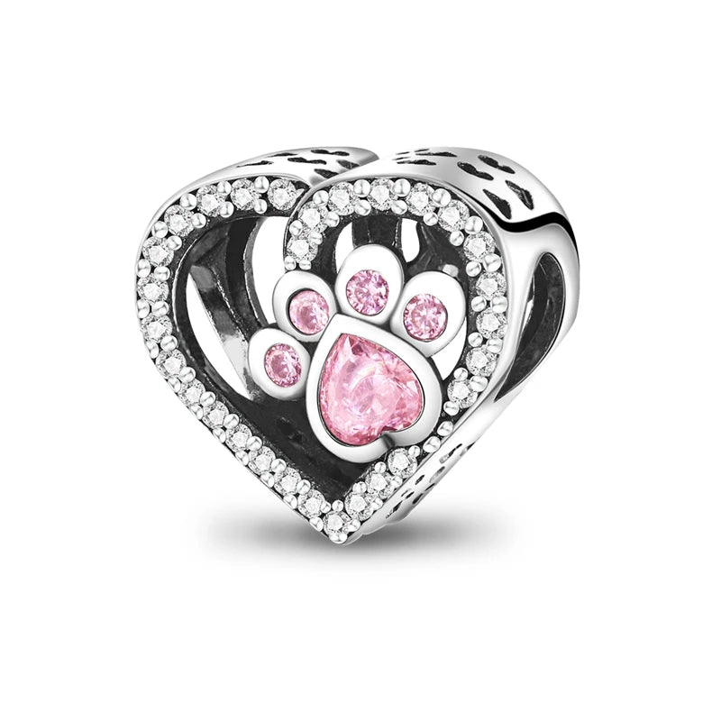925 Sterling Silver Charm Pendant | Hearts, Bows, Butterflies & More