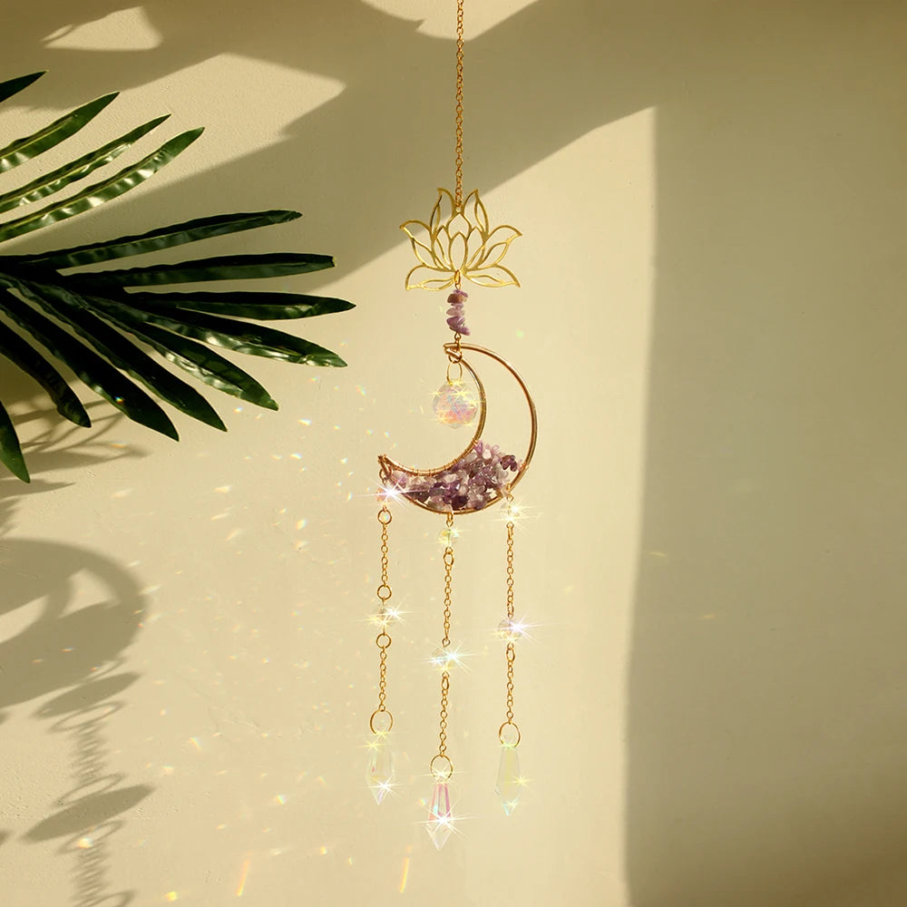 Crystal Moon Suncatcher