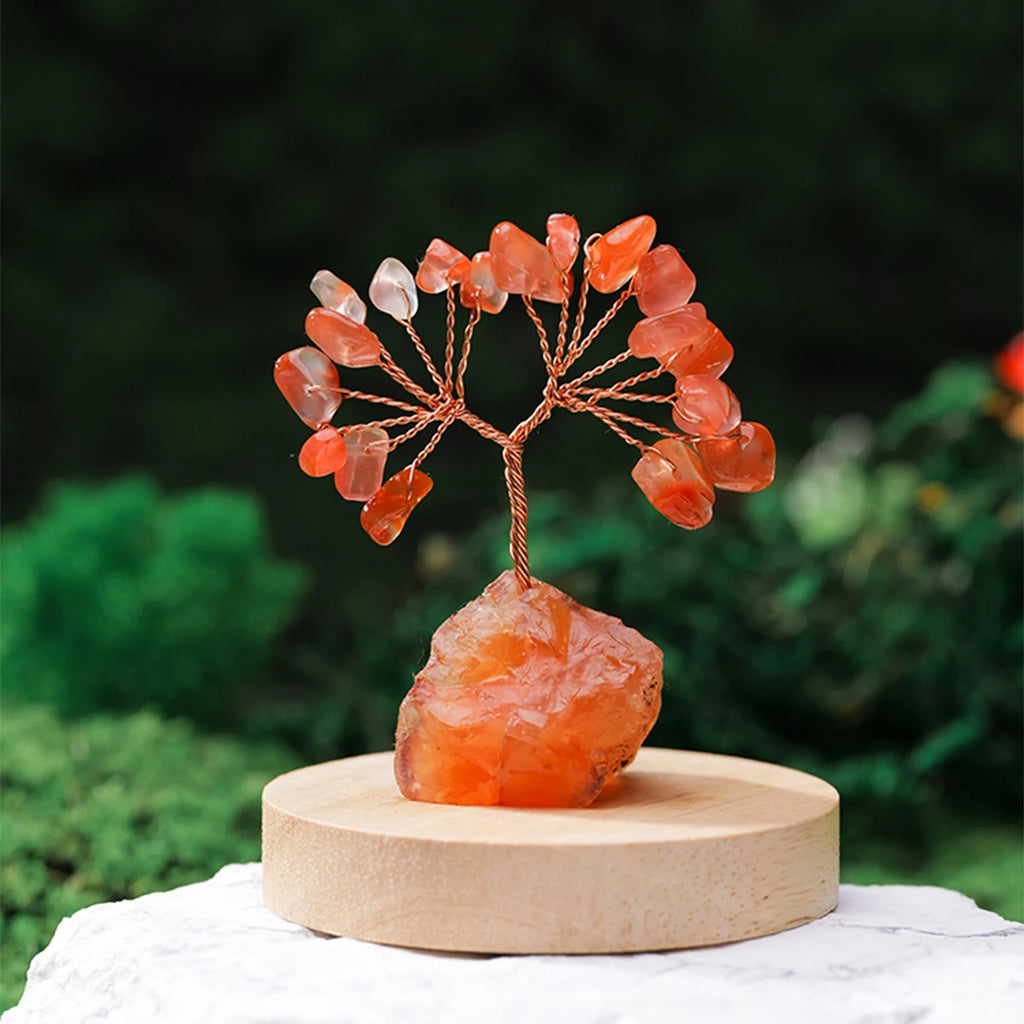 Natural Gemstone Crystal Lucky Tree