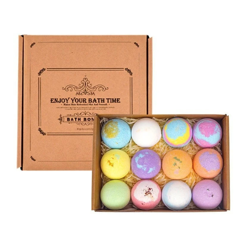 Essential Oil Bath Bomb Set — Relaxing Spa Gift Kit