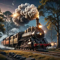 Steam Train Diamond Art Kit | Full Drill DIY Mosaic