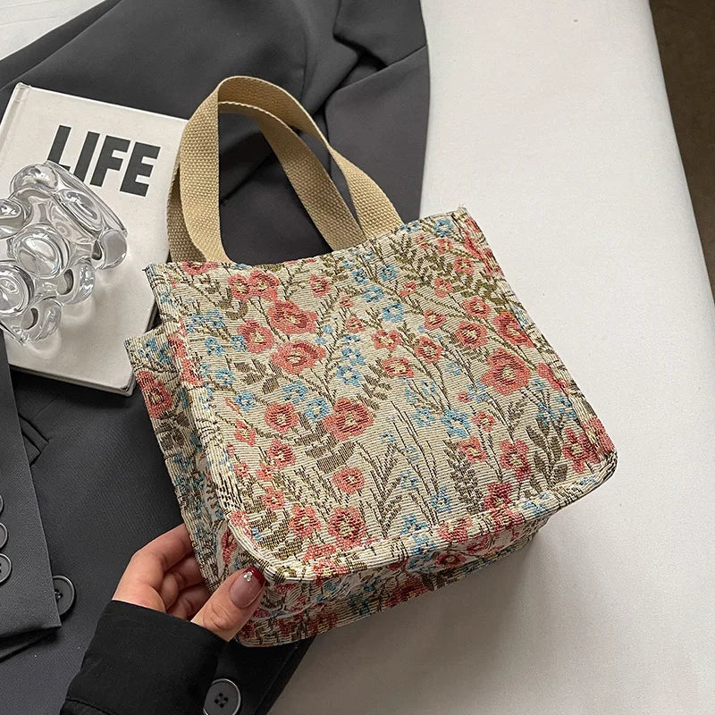 Oversized Canvas Tote Bag — Casual Commuter Shoulder Bag