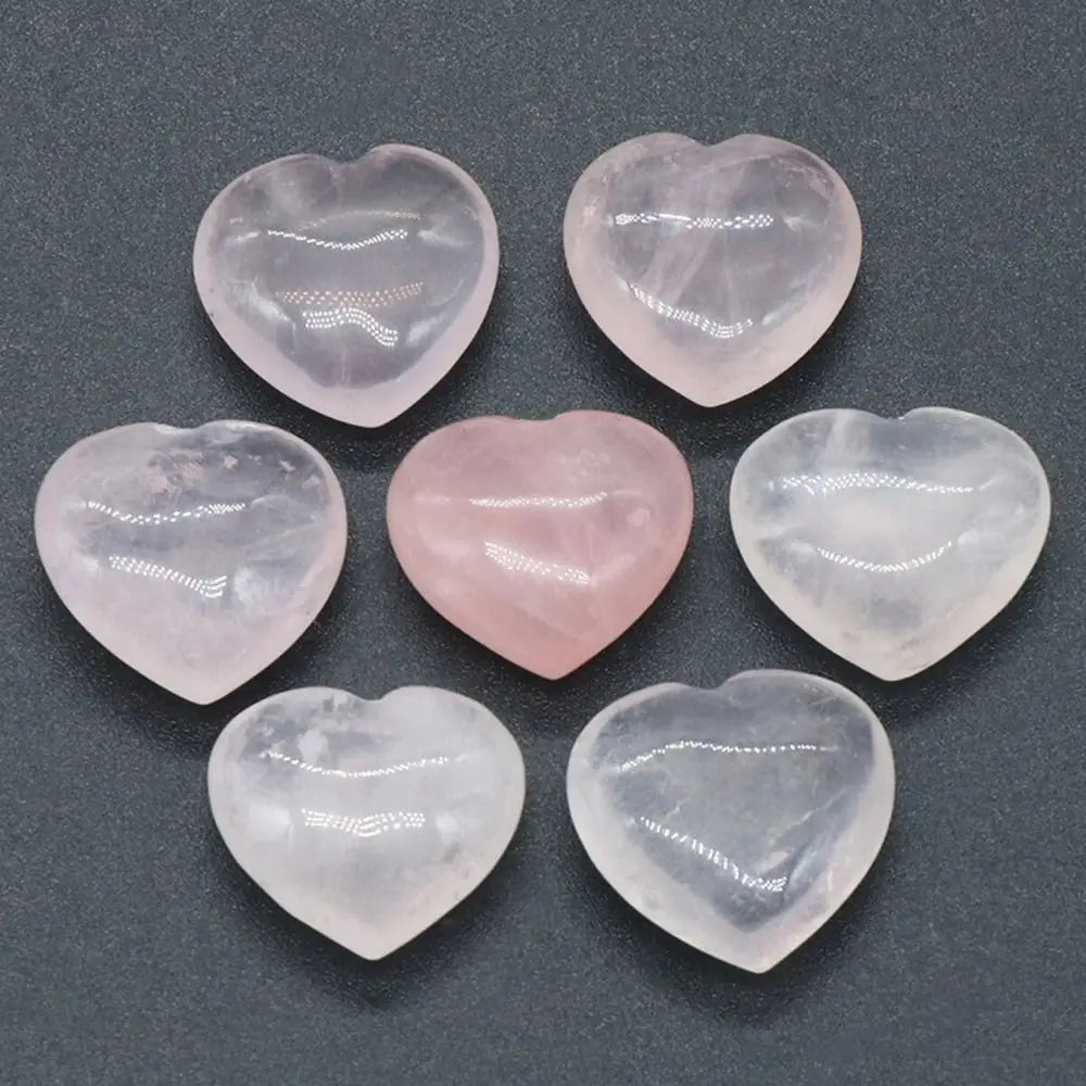 Heart-Shaped Crystal Stone | 20mm Polished Gemstone | Pocket Crystal Gift