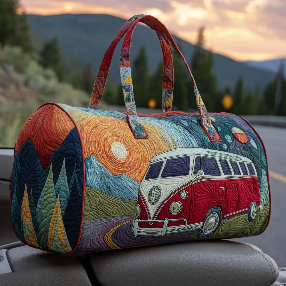 Quilted Duffle Bag | 3D Nature Scene Weekend & Gym Travel Bag