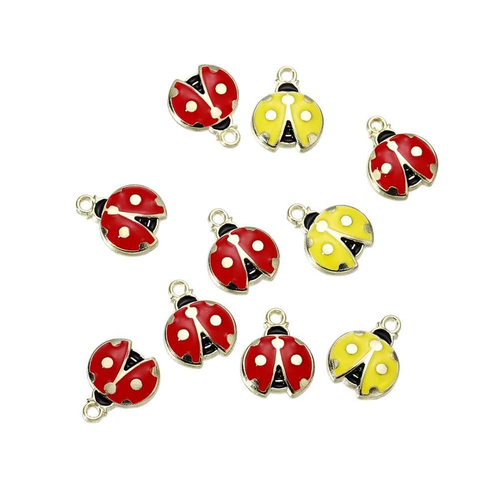 Mixed Colorful Enamel Charms – 10pcs DIY Bracelet & Necklace Pendants