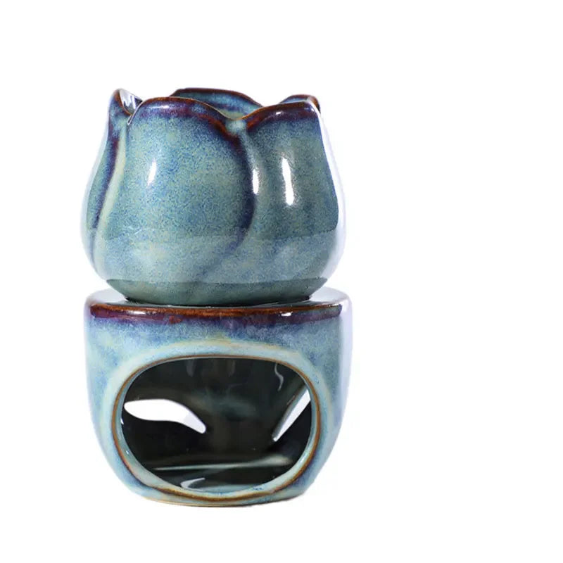 Aromatherapy Tulip Shaped Ceramic Incense Burner