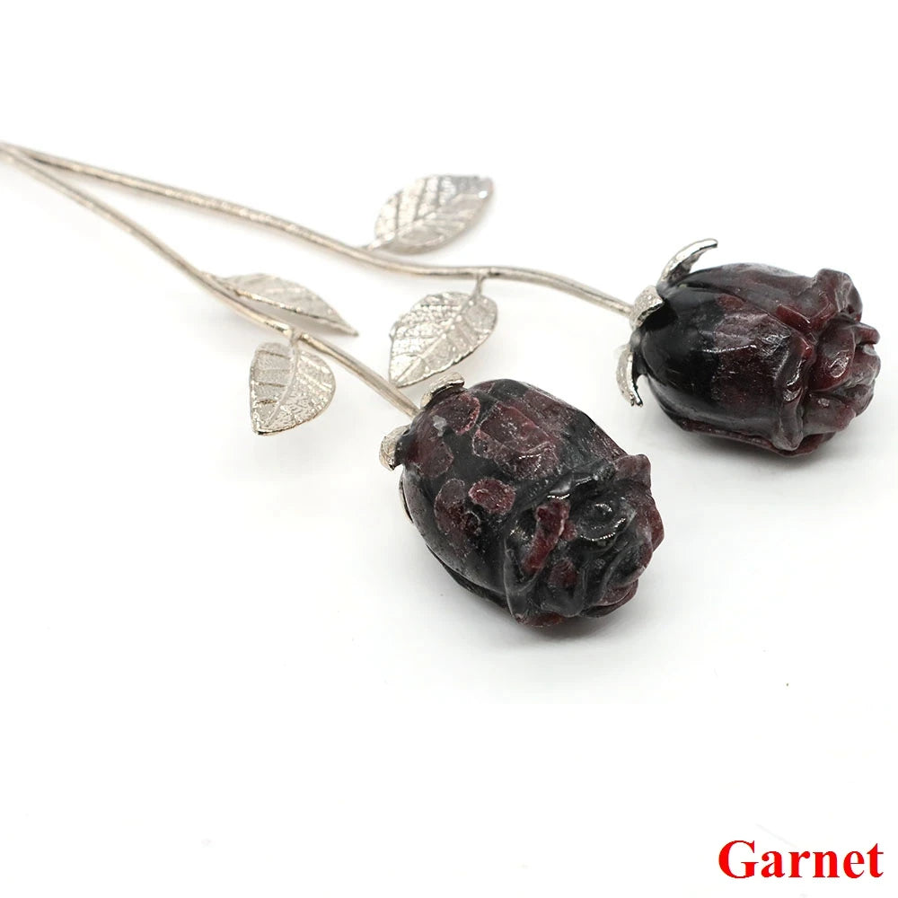 Natural Gemstone Crystal Rose — Bulk Gift Set