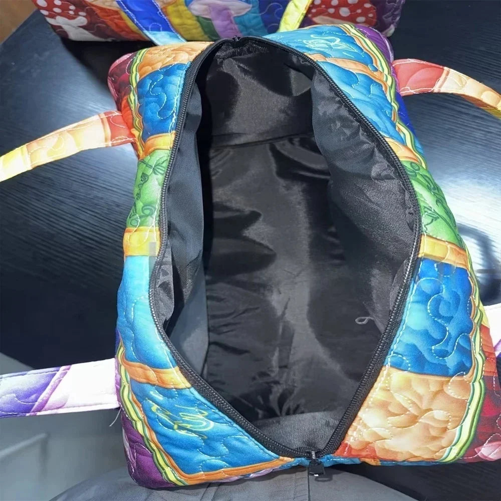 Quilted Travel Duffle Tote Bag | 30 Styles | Beach, Gym & Hiking