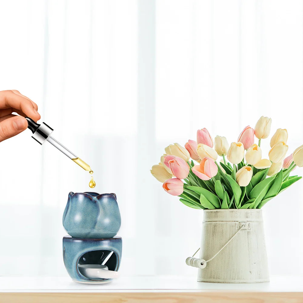 Aromatherapy Tulip Shaped Ceramic Incense Burner