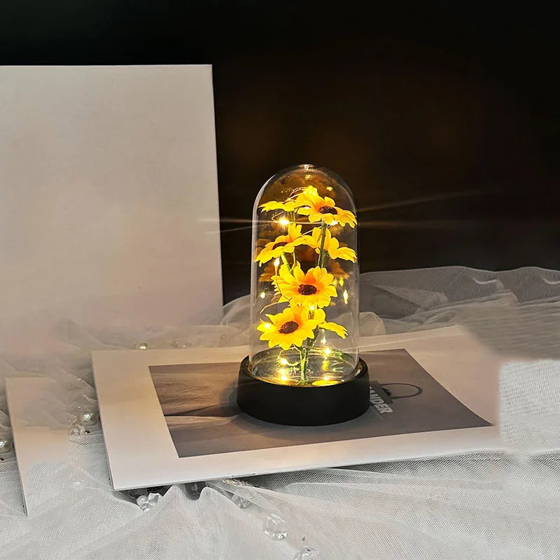 Golden Sunflower Eternal Flower Gift
