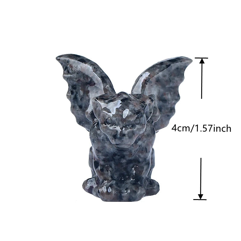 Natural Stone Crystal Gargoyle Figurine