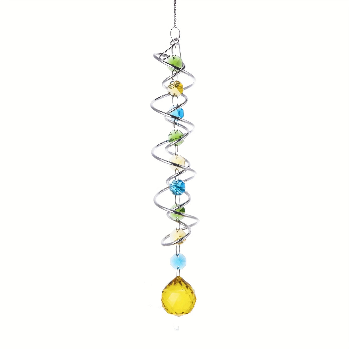 360° Rotating Crystal Glass Suncatcher | Colorful Window Pendant in 5 Designs