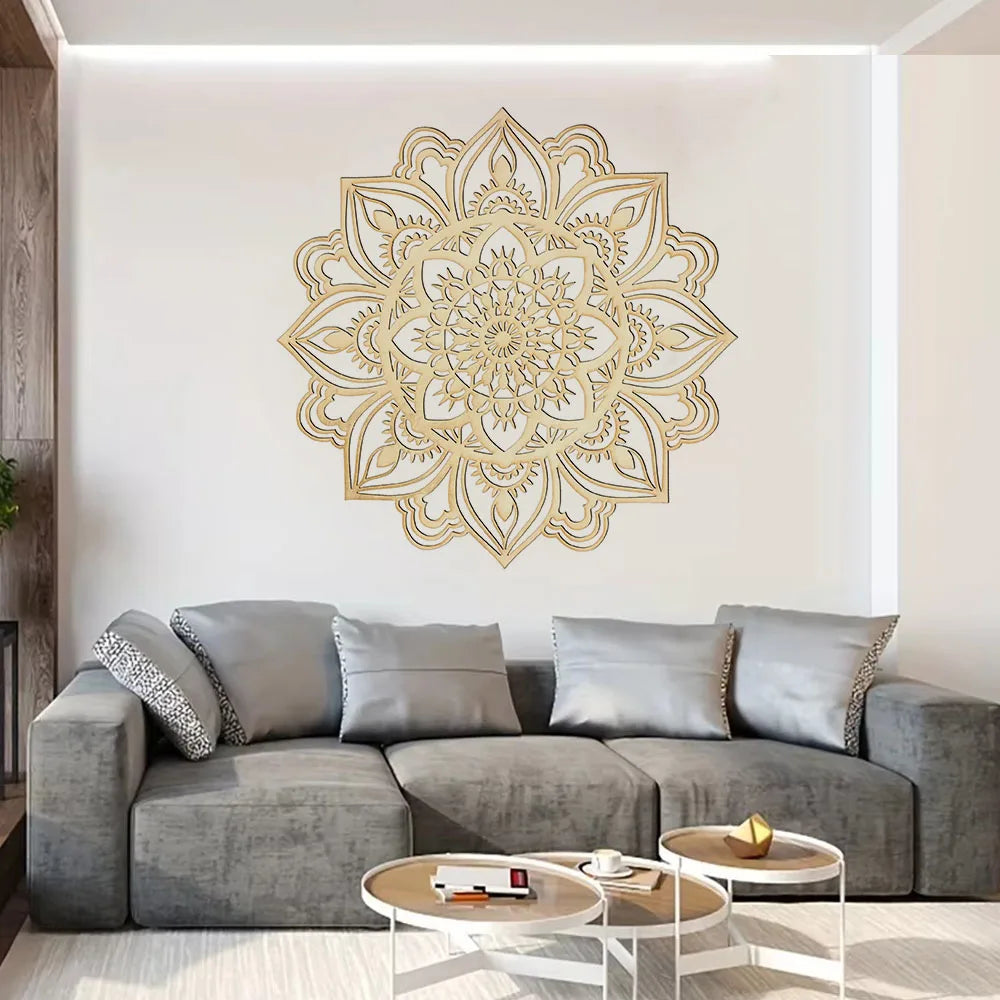 Moroccan-Inspired Mandala Metal Wall Art