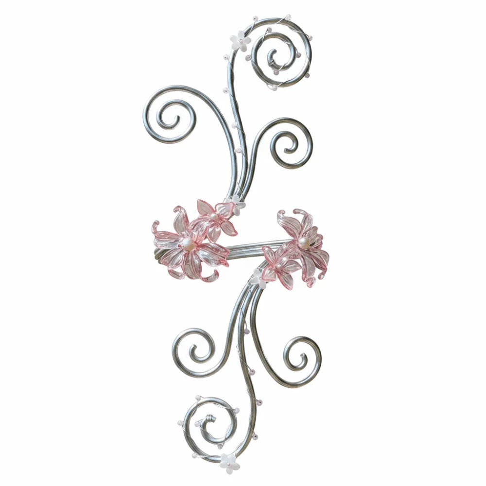 Hollow Iris Flower Arm Cuff | Vintage Floral Bracelet | Boho Festival Jewelry