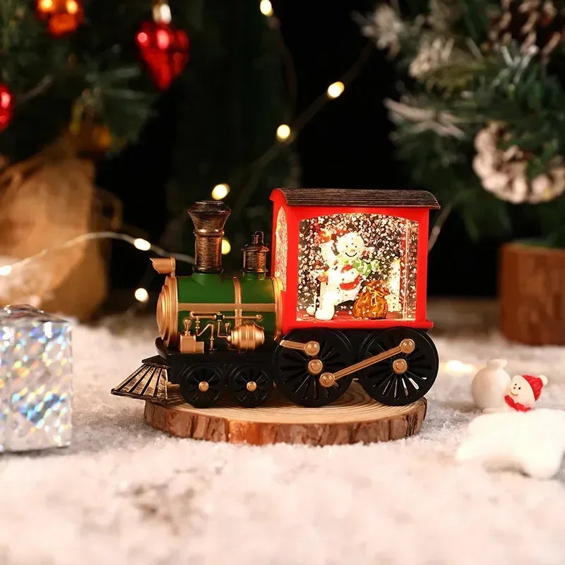 Light-Up Christmas Scene Decorations | Trains & Phone Booths