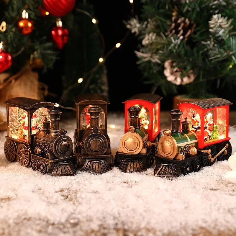 Light-Up Christmas Scene Decorations | Trains & Phone Booths
