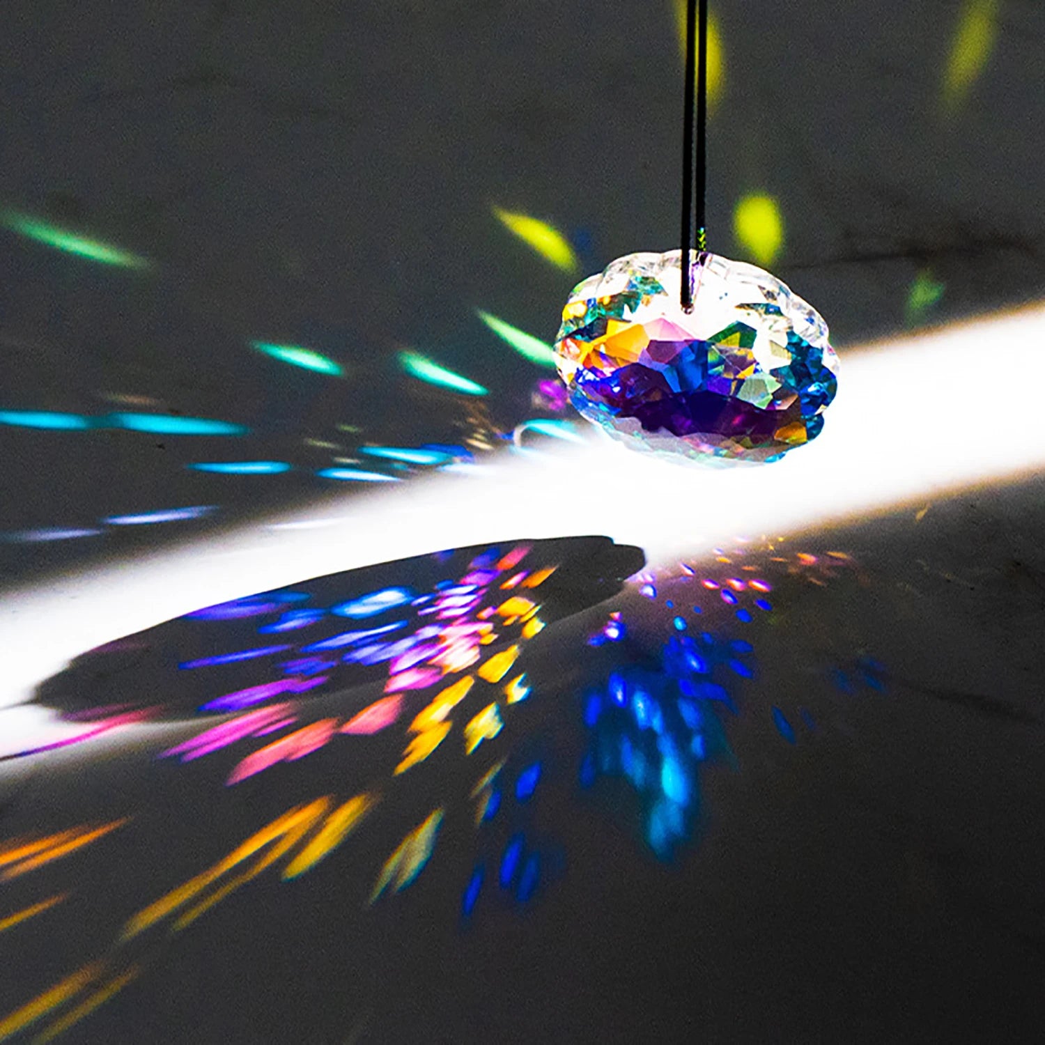 Rainbow Crystal Prism Suncatcher for Window — Boho Home Decor