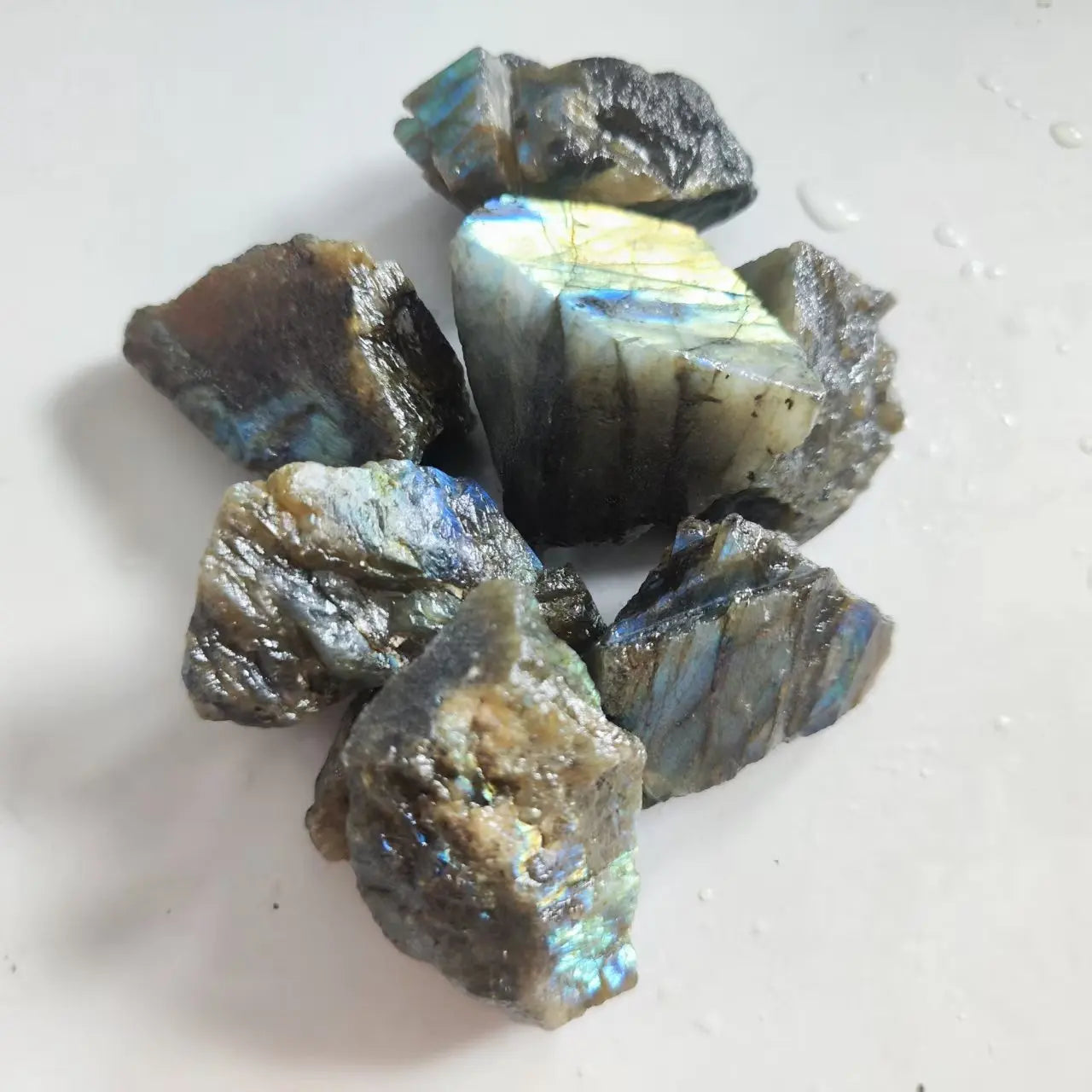 Natural Raw Labradorite Stone Reiki Healing Crystal