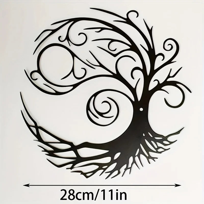 Spiral Tree of Life Metal Wall Art