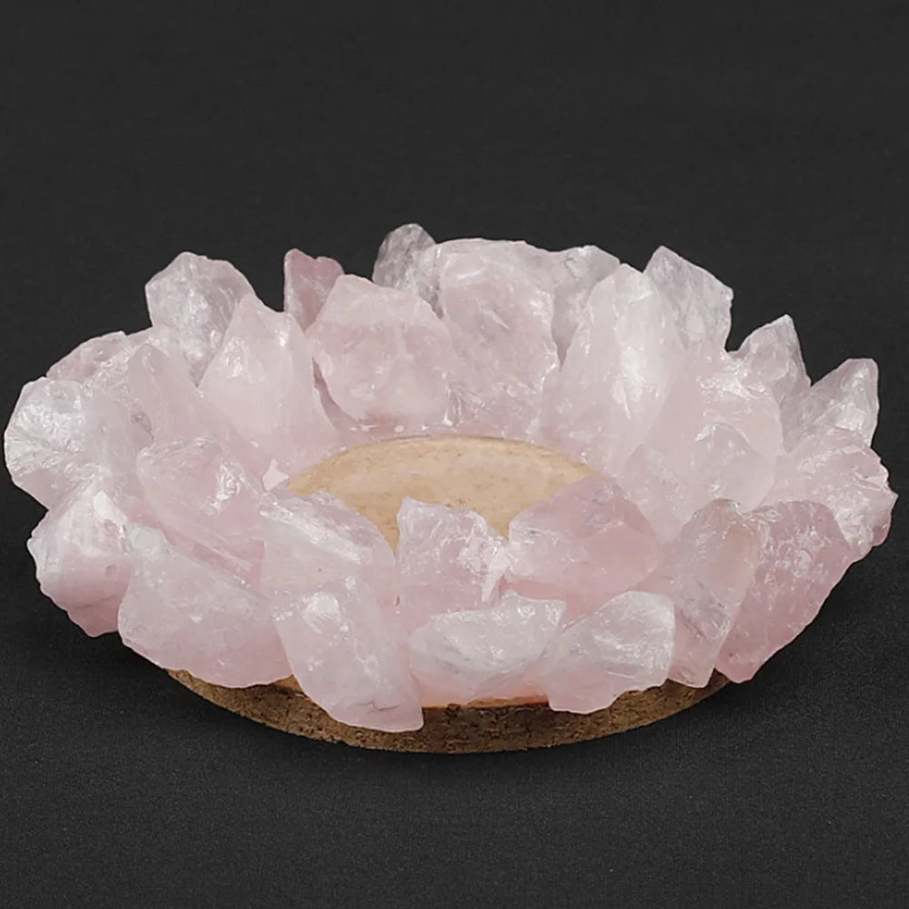 Handmade Crystal Candle Holder for Reiki Healing