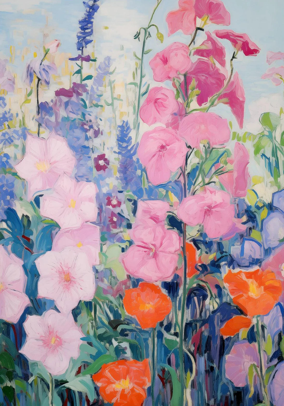 Wildflower Canvas Wall Art — Cottagecore Floral Print for Bedroom & Living Room