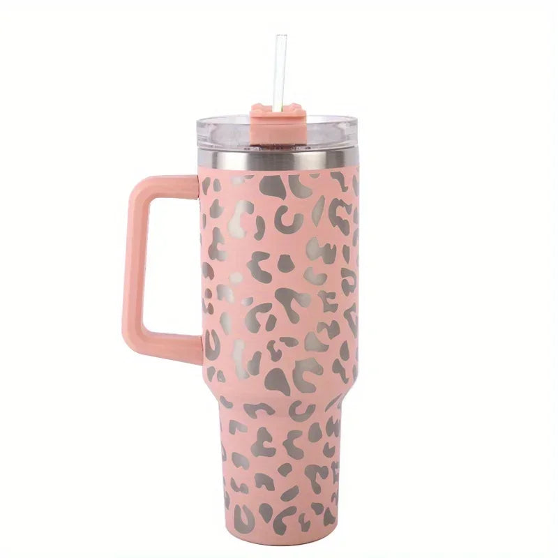 Wild Sip 40 oz Insulated Tumbler with Handle & Straw