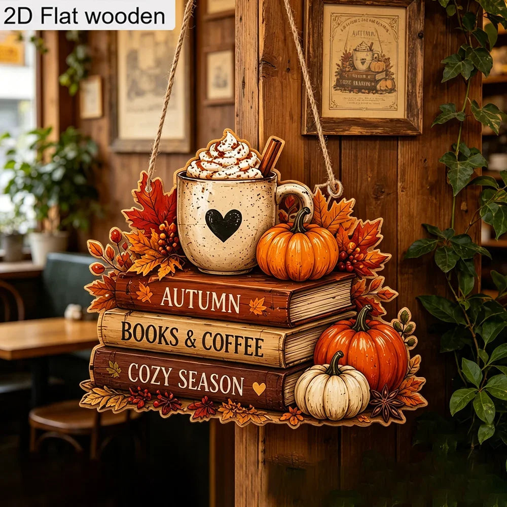 Coffee Corner Wooden Decor Sign | Flat 2D
