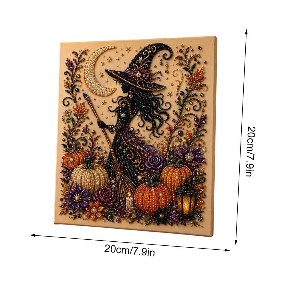 Halloween Ghost Pearl Painting Kit | DIY 3D Glow Mosaic Craft