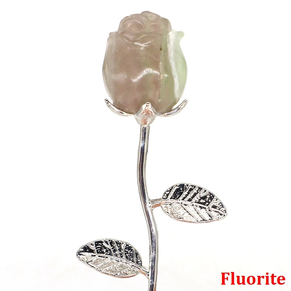 Natural Gemstone Crystal Rose — Bulk Gift Set