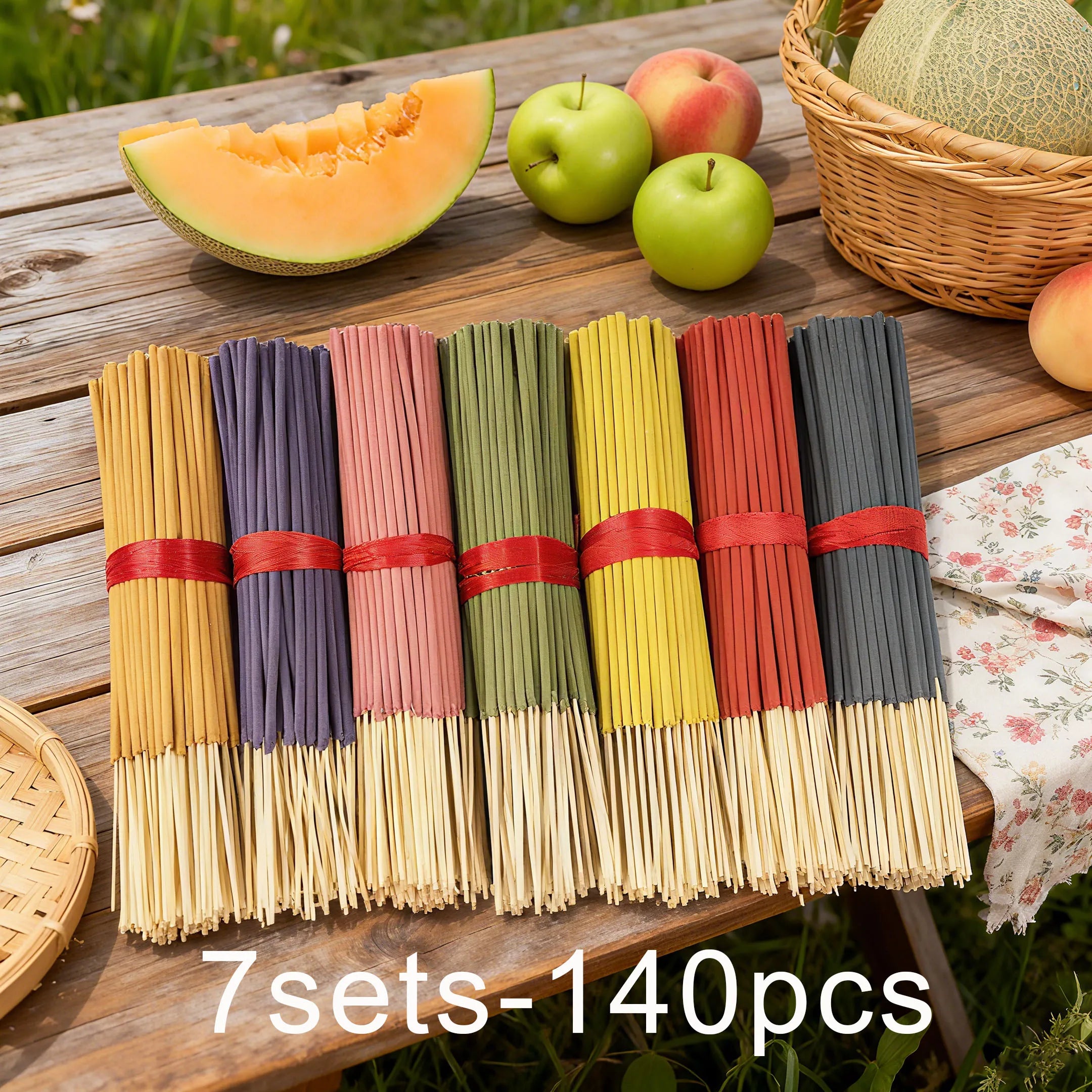 Incense Stick Bundle — 140 Sticks, 7 Scent Sets
