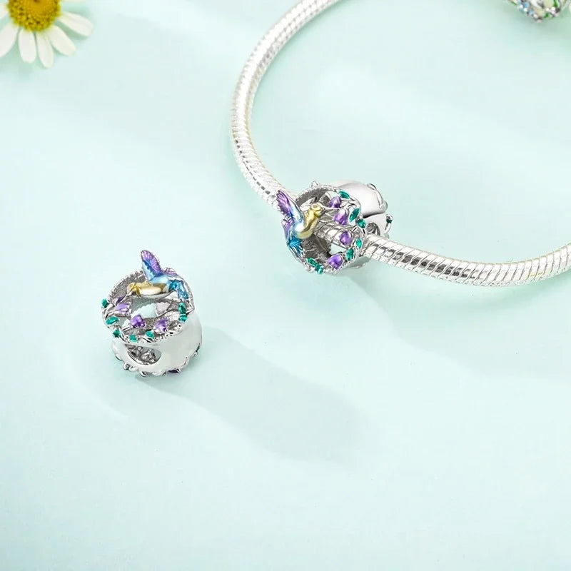 925 Silver Nature & Animal Charms – Butterfly, Floral & Woodland Pendants for Bracelets