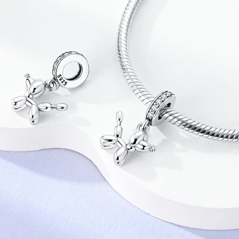 925 Sterling Silver Animal & Floral Charms for Bracelets – Cat, Sunflower & More