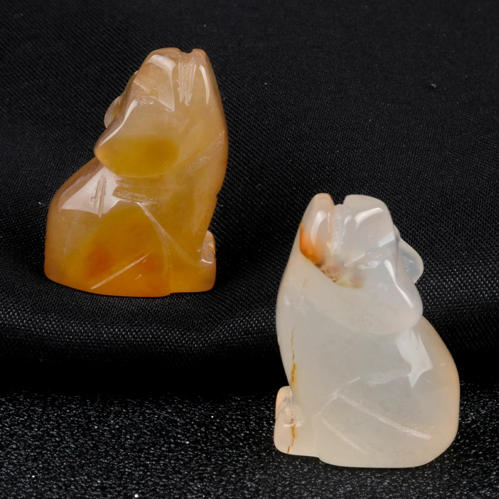 Mini Carved Dog Figurine | Tiny Puppy Keepsake