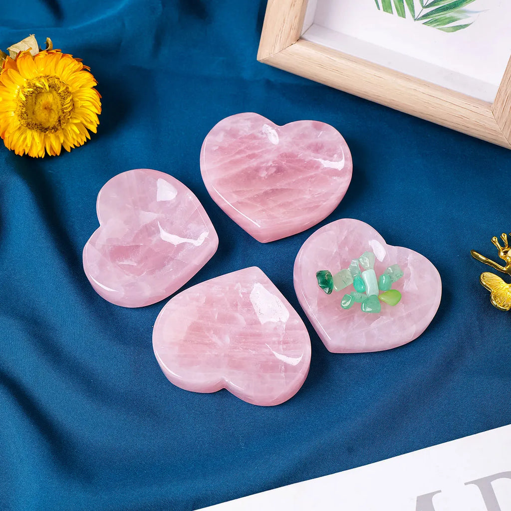 Rose Quartz Love Bowl | Natural Crystal Meditation & Altar Dish