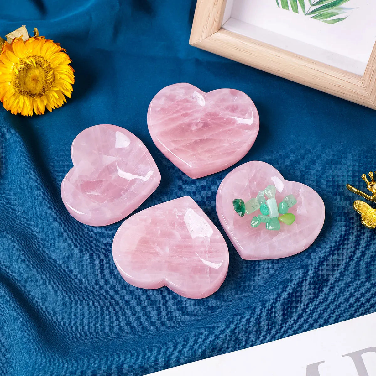 Rose Quartz Love Bowl | Natural Crystal Meditation & Altar Dish