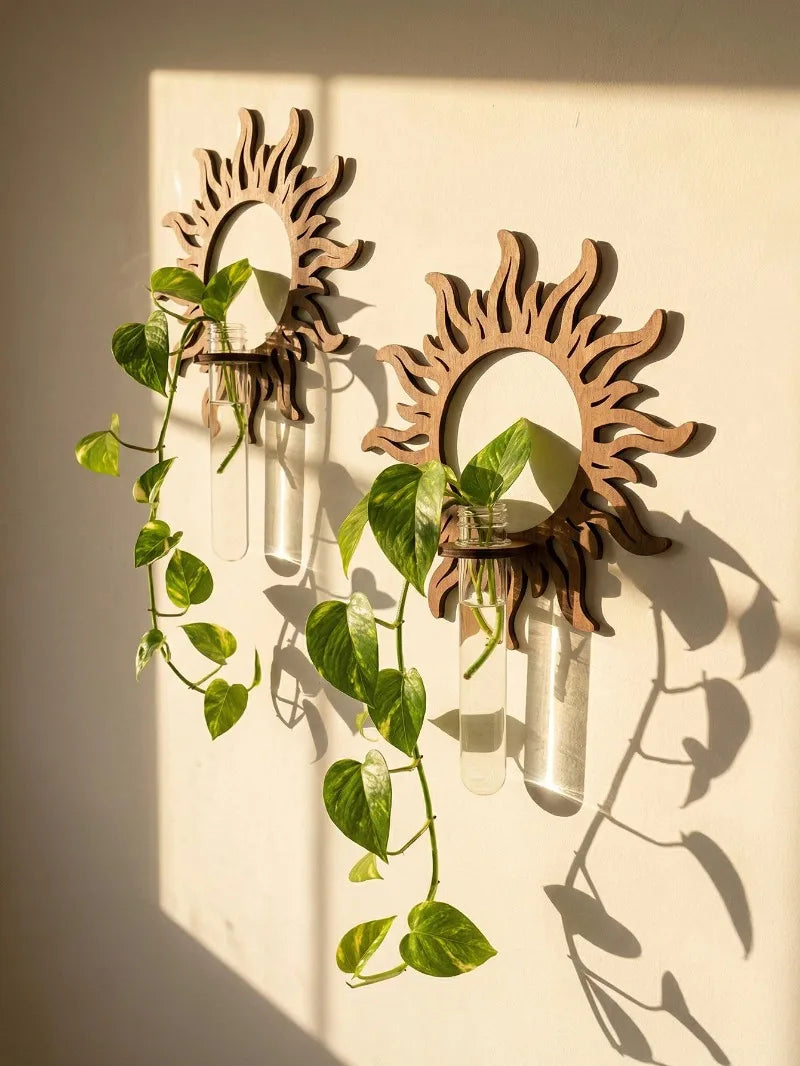 Wooden Wall Propagation Station | Sun, Jellyfish & Lantern