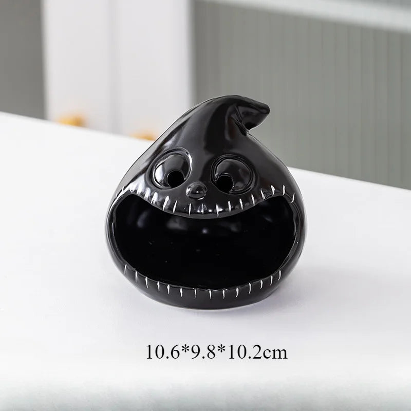 Halloween Ceramic Tealight Holder | Pumpkin, Witch & Monster Candle Holders