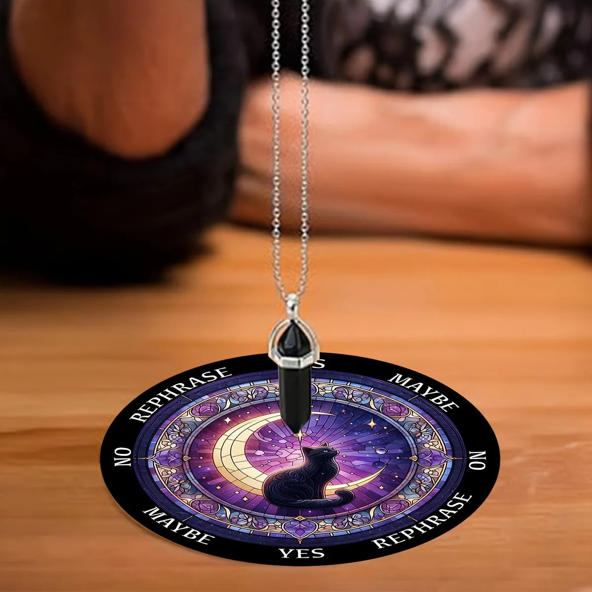 Black Cat Moon Pendulum Board