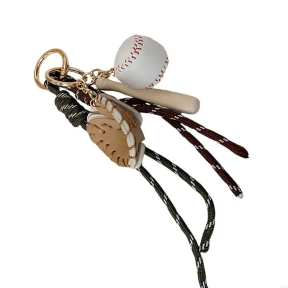 Baseball Braid Rope Bag Charm – Miu Style Woven Nylon Pendant