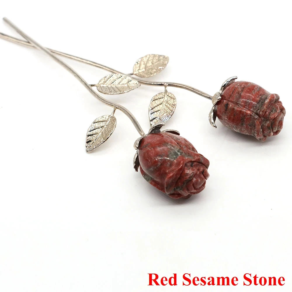 Natural Gemstone Crystal Rose — Bulk Gift Set